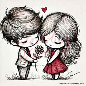 love wedding vectors 7690