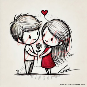 love wedding vectors 7692