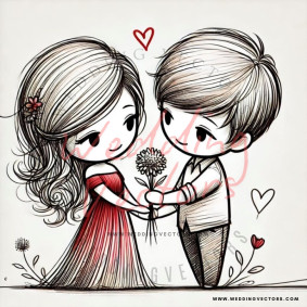 love wedding vectors 7696