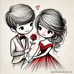 love wedding vectors 7711