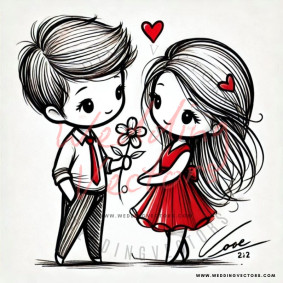 love wedding vectors 7723