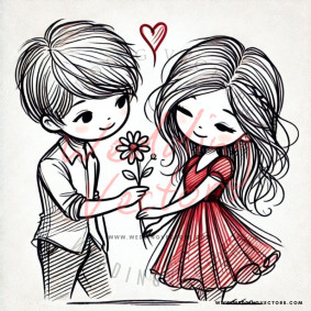love wedding vectors 7725