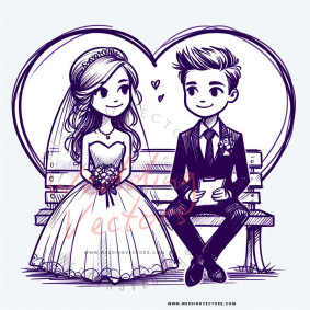 love wedding vectors 7728