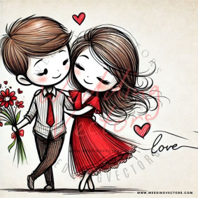 love wedding vectors 7736