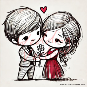 love wedding vectors 7746
