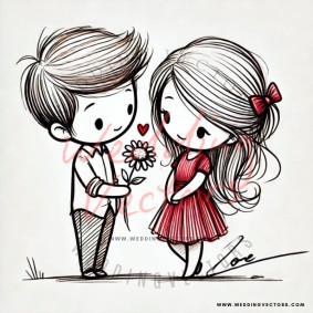 love wedding vectors 7748