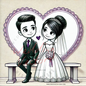 love wedding vectors 7751