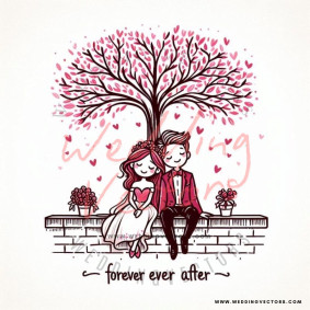 love wedding vectors 7764