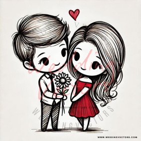 love wedding vectors 7767