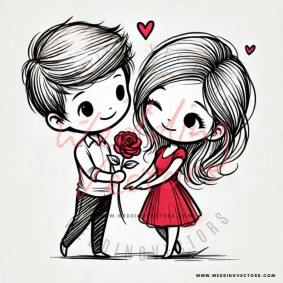 love wedding vectors 7769