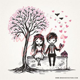 love wedding vectors 7770