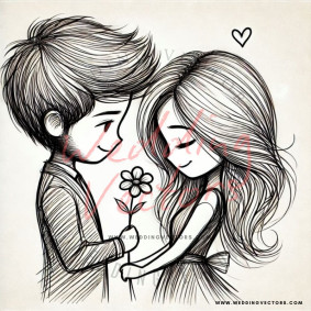 love wedding vectors 7771