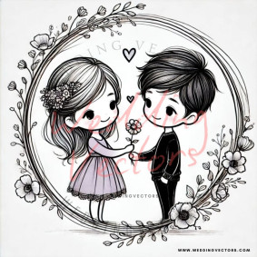 love wedding vectors 7775