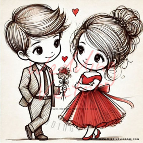 love wedding vectors 7778