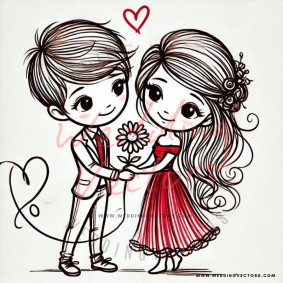 love wedding vectors 7780