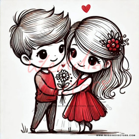 love wedding vectors 7784