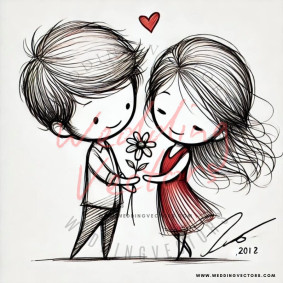 love wedding vectors 7786
