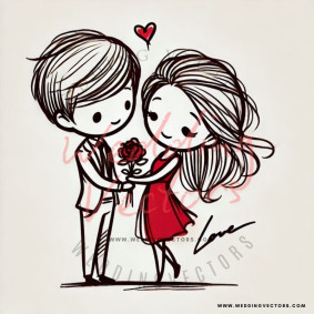 love wedding vectors 7788