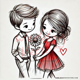 love wedding vectors 7796
