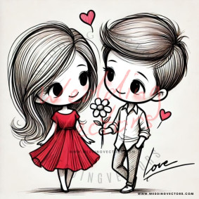 love wedding vectors 7805