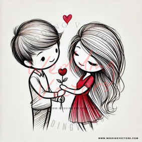 love wedding vectors 7809