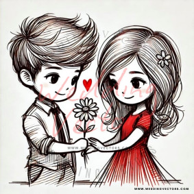 love wedding vectors 7819