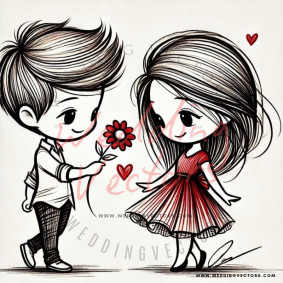 love wedding vectors 7826