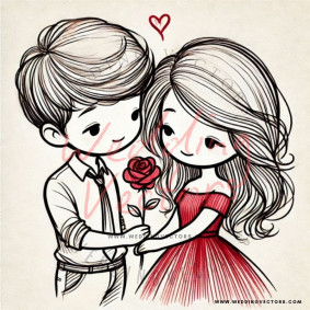 love wedding vectors 7828