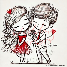 love wedding vectors 7836