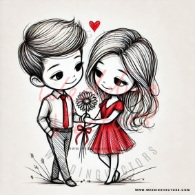 love wedding vectors 7838