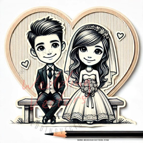 love wedding vectors 7843