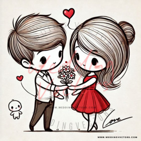 love wedding vectors 7849