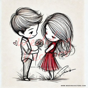 love wedding vectors 7859