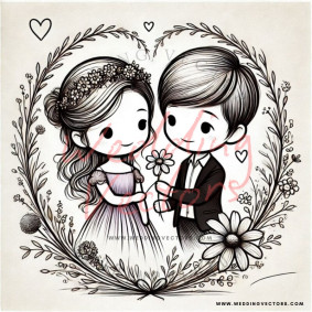 love wedding vectors 7867