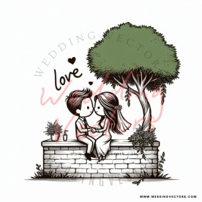 love wedding vectors 7871