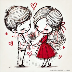 love wedding vectors 7876