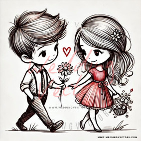 love wedding vectors 7880