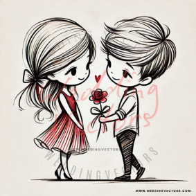love wedding vectors 7888