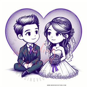 love wedding vectors 7889