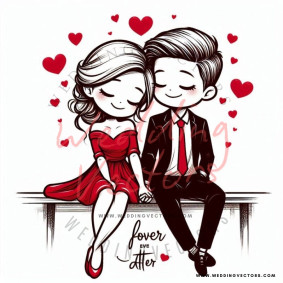 love wedding vectors 7894