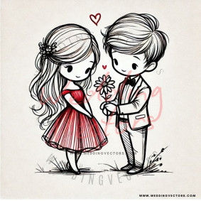 love wedding vectors 7897