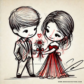 love wedding vectors 7901