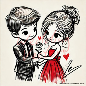love wedding vectors 7911