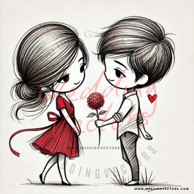 love wedding vectors 7925