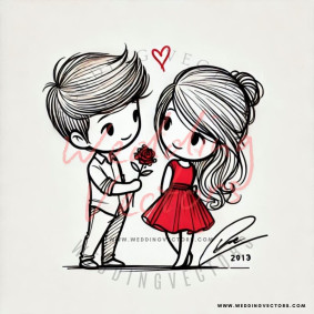 love wedding vectors 7927