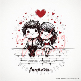 love wedding vectors 7928