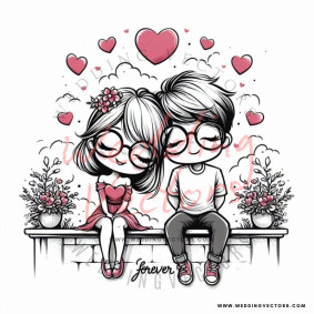 love wedding vectors 7930