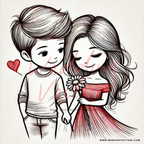 love wedding vectors 7931