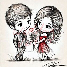 love wedding vectors 7933