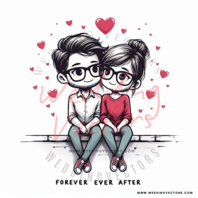 love wedding vectors 7934